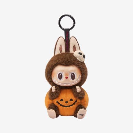 Happy Halloween LABUBU Party Series – Sitting Plush Pendant Pumpkin Vinyl